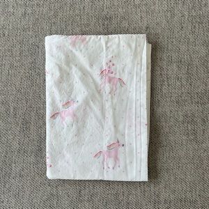 Pottery Barn Kids Unicorn Rainbow Organic Single Standard Pillowcase